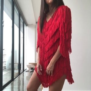 Vintage Flapper 20s fringe dress